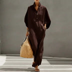 Aurore | Vestito Lungo Stile Kaftan con Maniche a Pipistrello