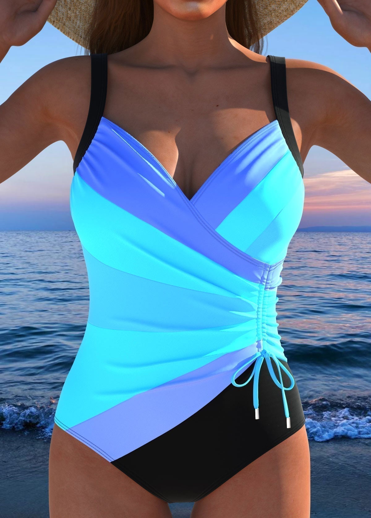 Éloria - Costume da bagno elegante con stampa colorata