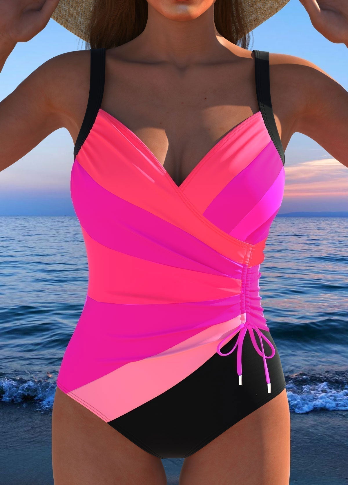 Éloria - Costume da bagno elegante con stampa colorata