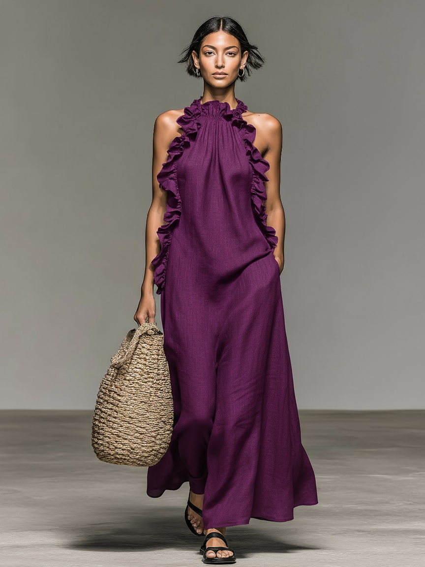Anna | Abito Maxi con Tasche