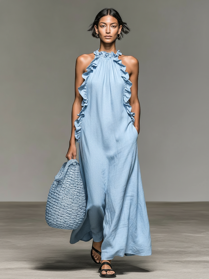 Anna | Abito Maxi con Tasche
