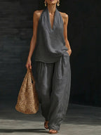Zoë™ – Completo canotta e pantaloni larghi
