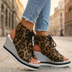 Sandra | Stivaletti con Zeppa Aperti. Design Sofisticato per un Comfort Ineguagliabile