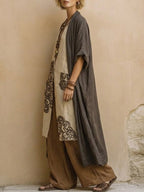 Valentina | Completo Bohemien Lungo Ricamato