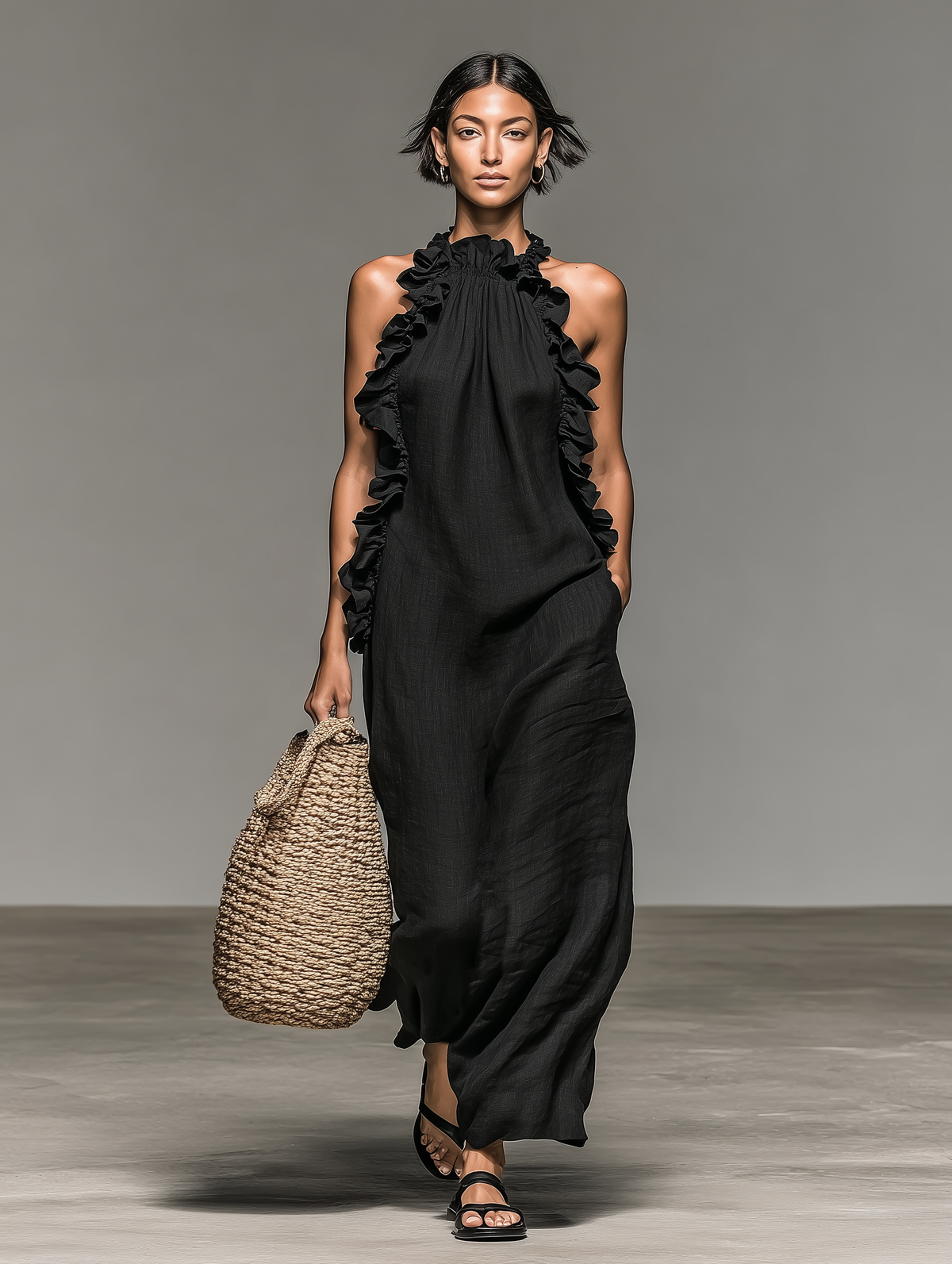 Anna | Abito Maxi con Tasche