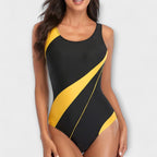 Costume da bagno intero sportivo con dettaglio incrociato sul retro
