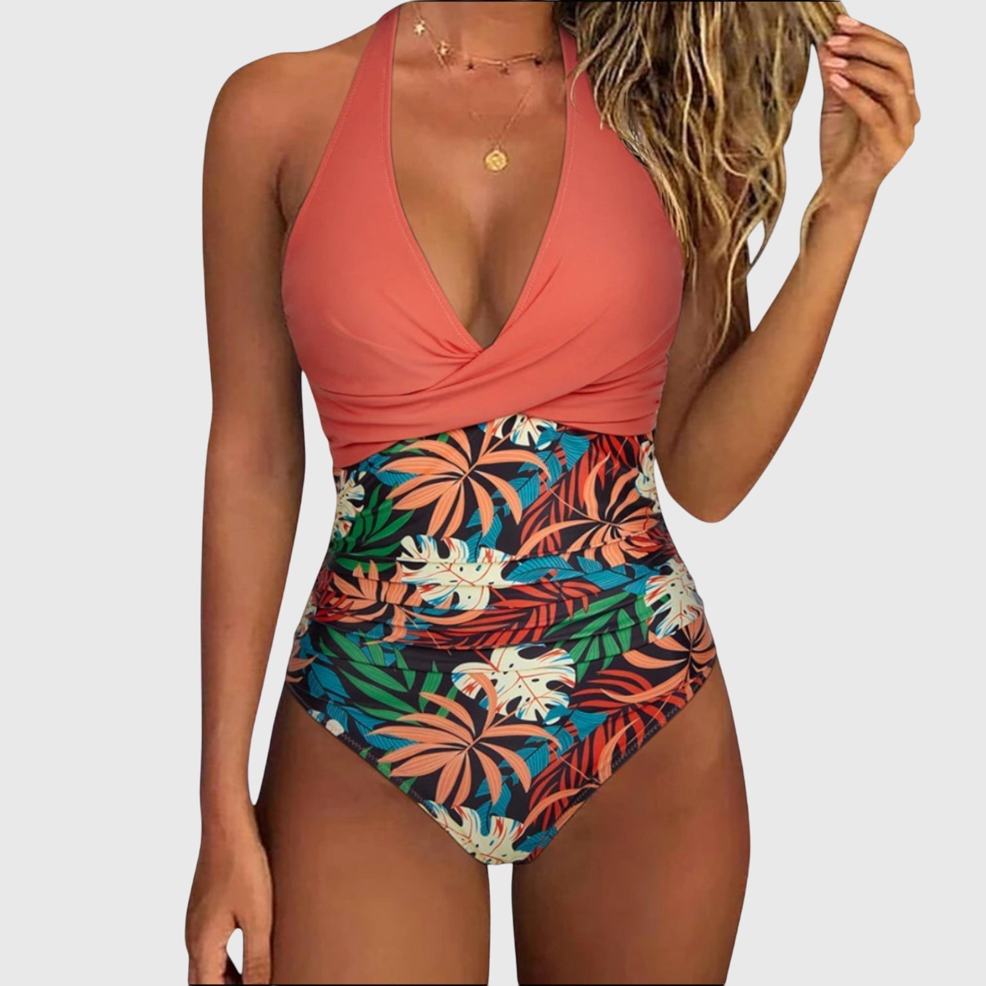 Florence - Costume da bagno elegante per donna con scollo a V