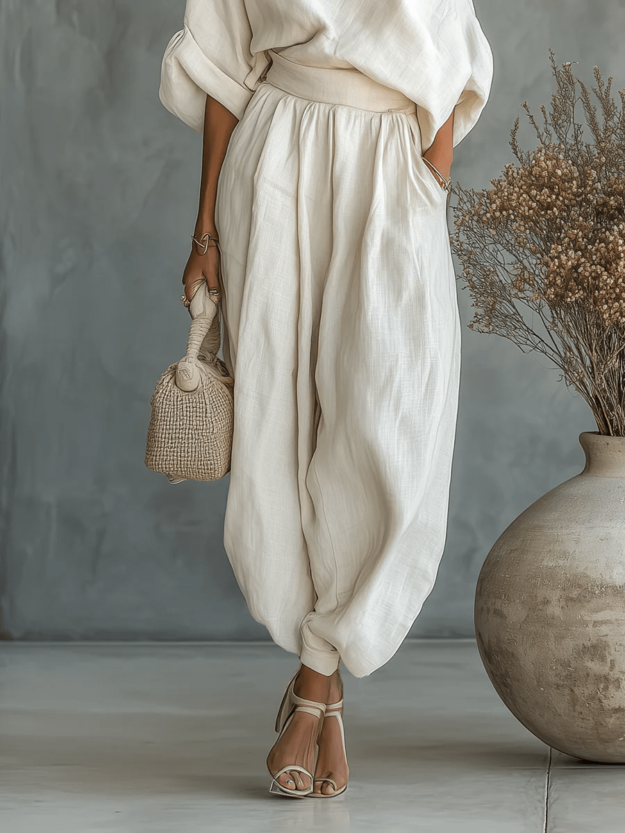 Mila™ | Completo 2 pezzi con scollo bardot